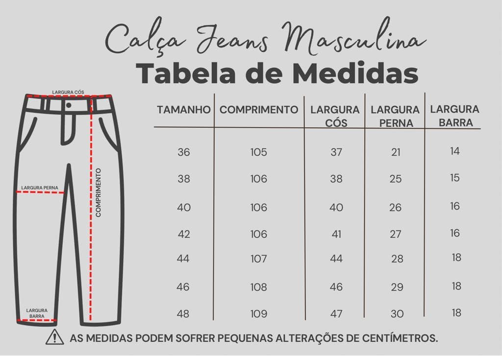 CALÇA JEANS MASC. - CJMOAK20